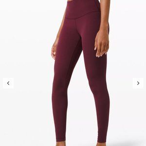 Lululemon align 28" leggings in cassis size 6